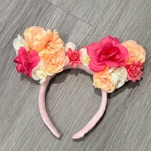 Disney Pink and Cream Floral Headband